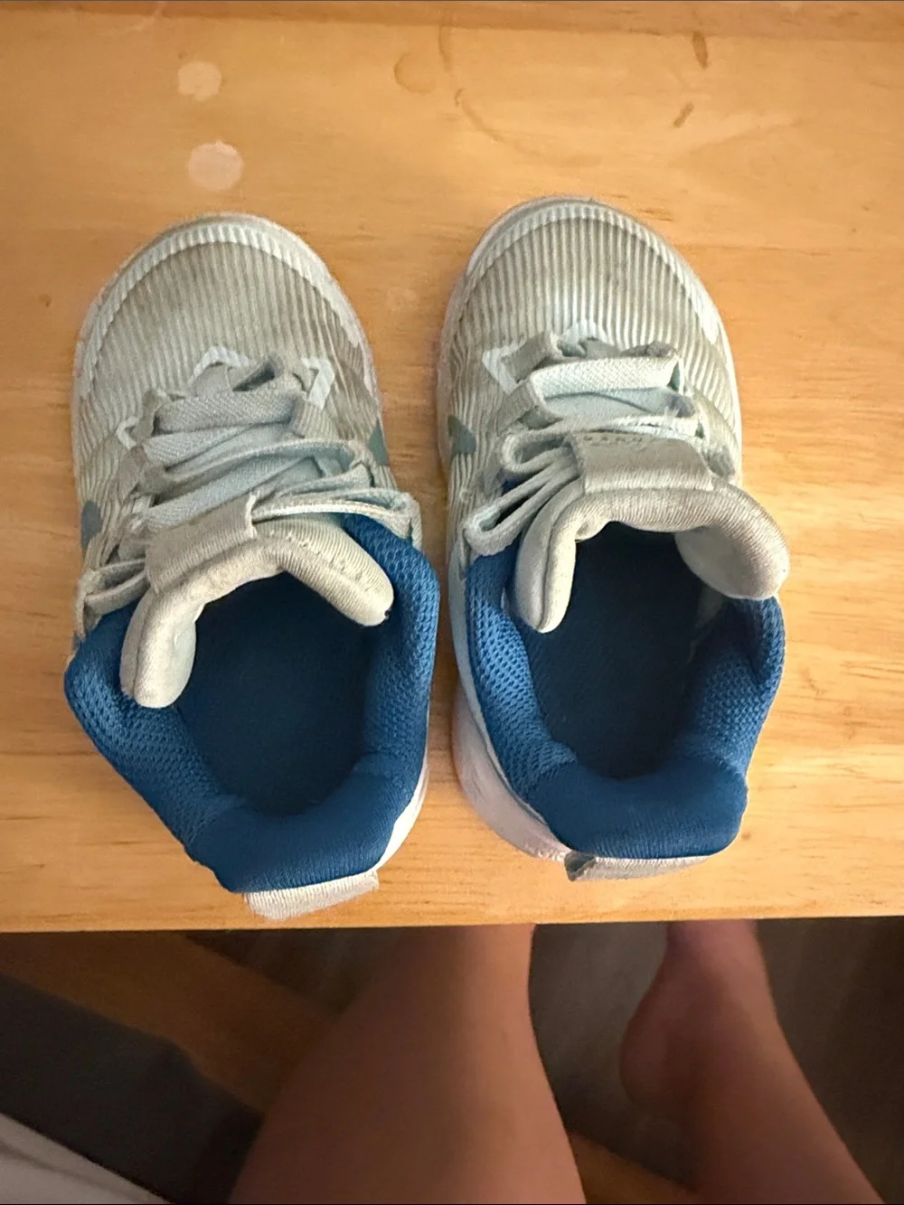 Nike Kids Light Teal and Blue Runner Sneakers